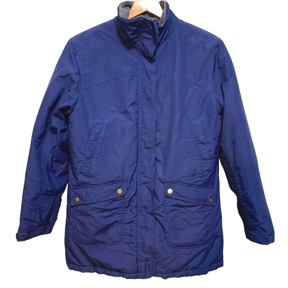 Lands' End Windcheck Jacket S Fleece Lined Insulated Gorpcore Utility Classic